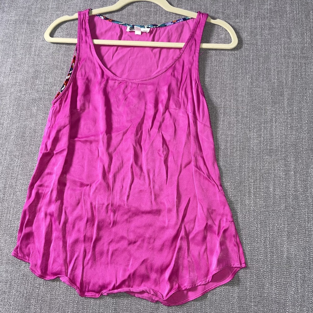 Floreat by Anthropologie Tank Top Womens XS Pink Summer Wear Scoop Neck Pullover